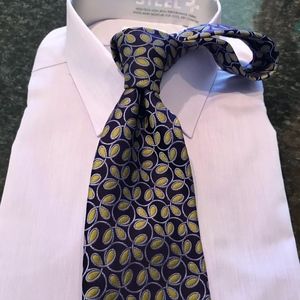 Fun and Stylish Purple & Green Pattern Tie